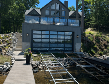 Minocqua Full-Vision Glass Garage Door Installation