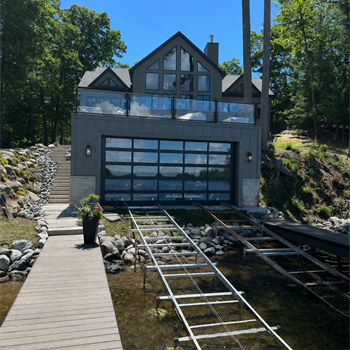 Minocqua Full-Vision Glass Garage Door Installation