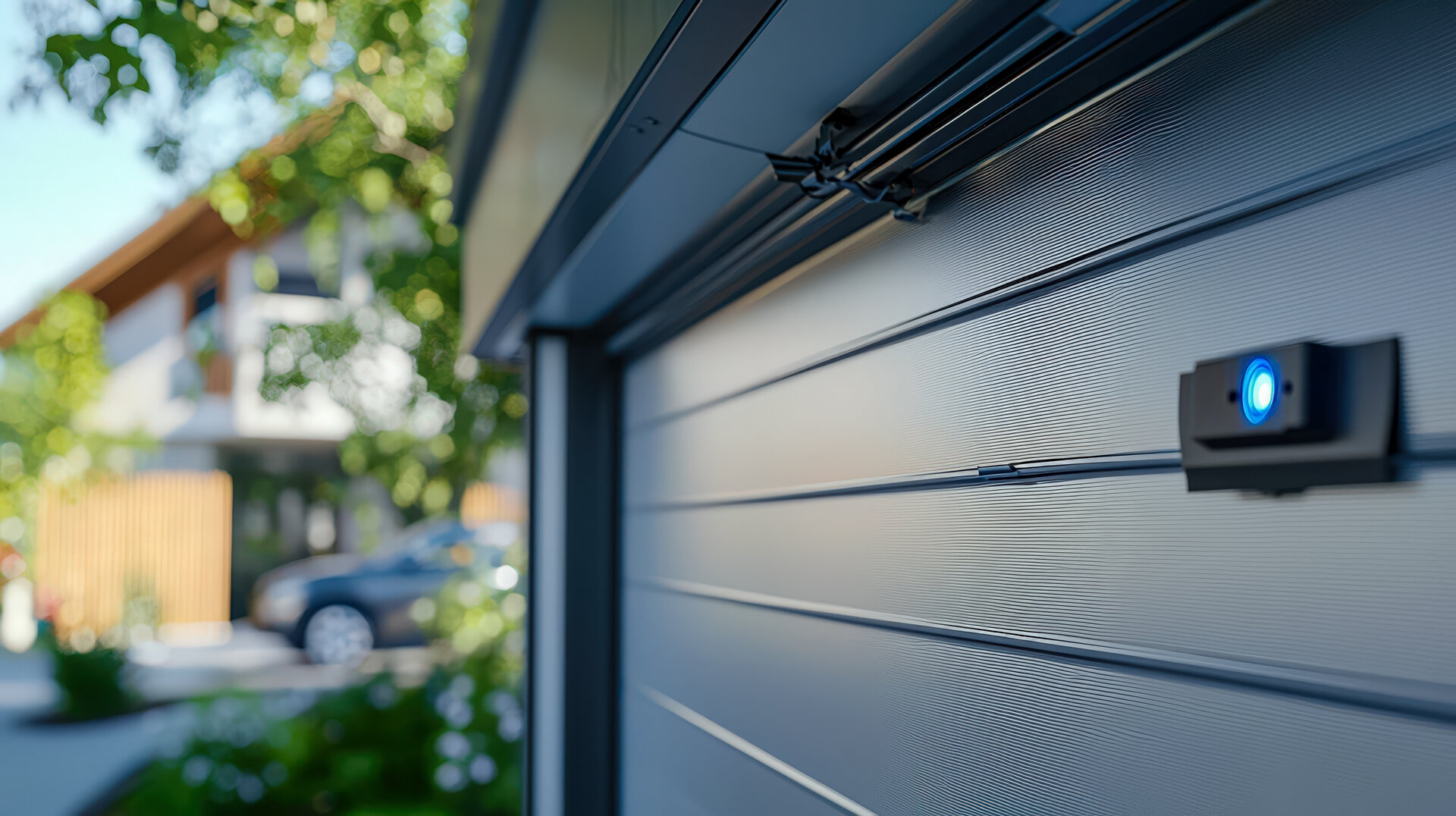 Residential home with garage doors