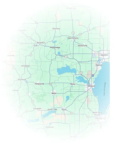 Map of Central Wisconsin